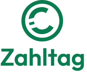 Zahltag Logo mit Wortmarke RGB-Grün
