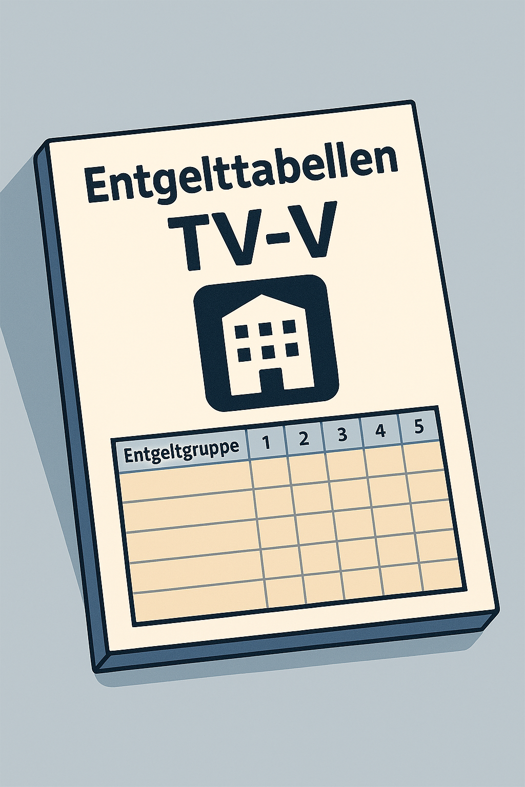 Tv-V Karrikatur: Entgelttabellen Tv-V